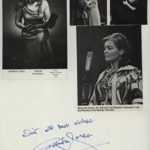 Gwyneth Jones Autograph With Pictures UK Memorabilia Sale