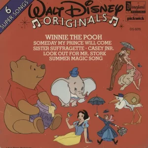 Luxury Walt Disney Walt Disney Originals - 6 Super Songs UK 7" vinyl