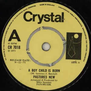 Exclusive Pastures New A Boy Child Is Born UK Promo 7" vinyl