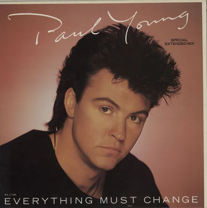 Paul Young Everything Must Change New Zealand 12" vinyl Authentic