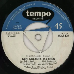 Popular Ken Colyer Wabash Blues UK 7" vinyl