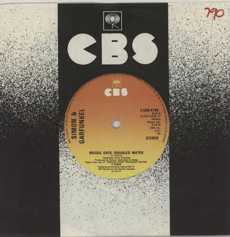 Simon & Garfunkel Bridge Over Troubled Water - 1976 - Solid UK 7" vinyl Special Discount