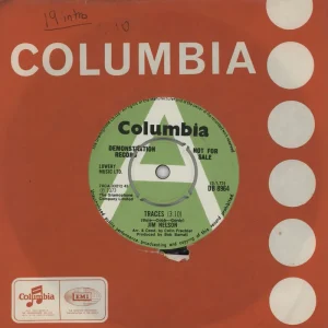 Jim Nelson Traces UK Promo 7" vinyl Handmade