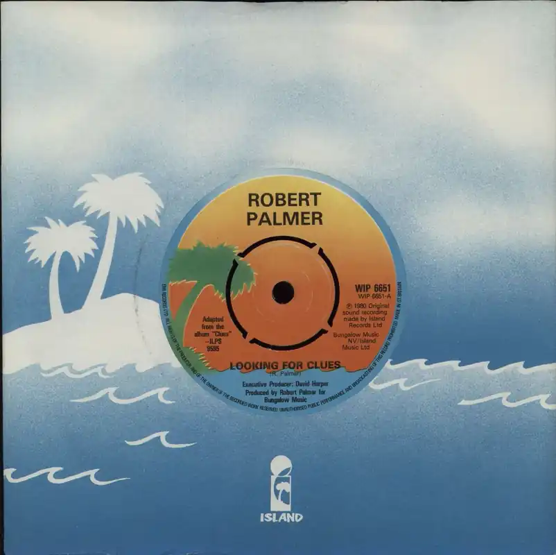 Money Back Guarantee Robert Palmer Looking For Clues - 4 Prong UK 7" vinyl