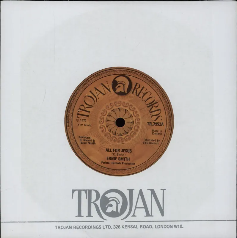 Ernie Smith All For Jesus UK 7" vinyl No Minimum Order