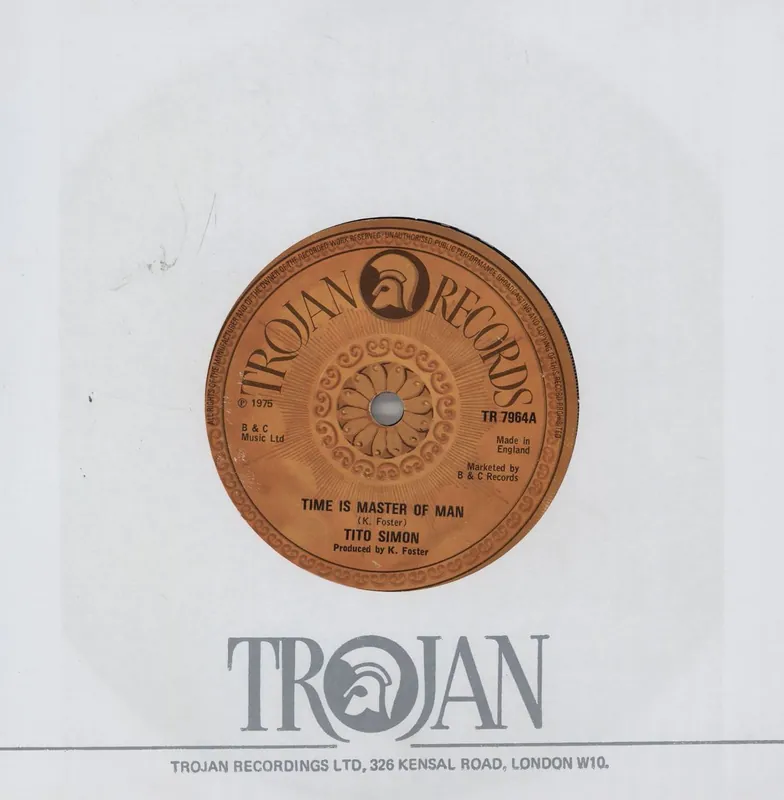 Tito Simon Time Is Master Of Man UK 7" vinyl Crafted