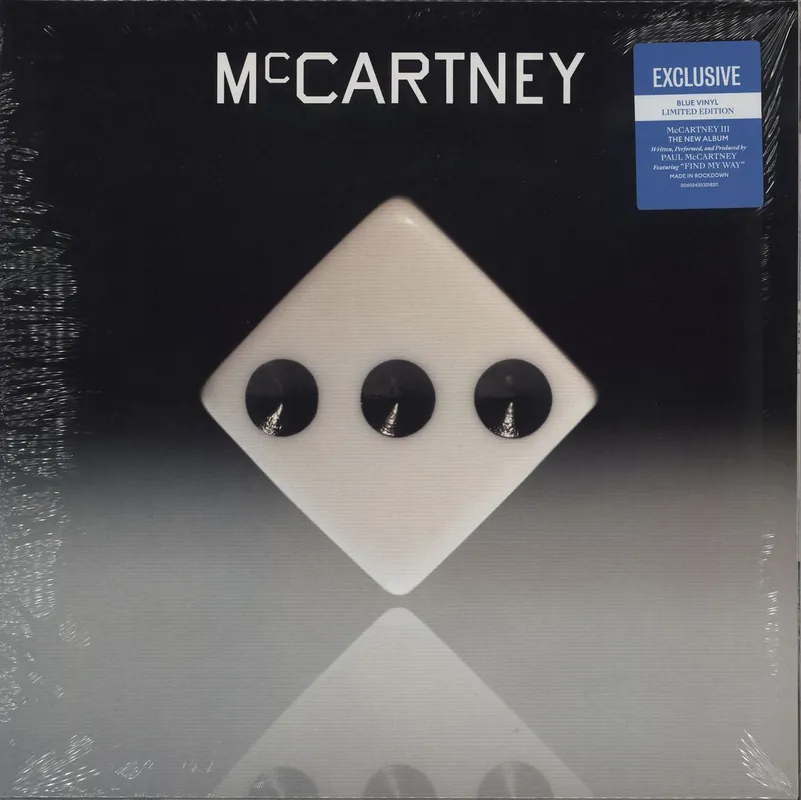 Sale Paul McCartney and Wings McCartney III - Blue Vinyl - Sealed UK Vinyl LP