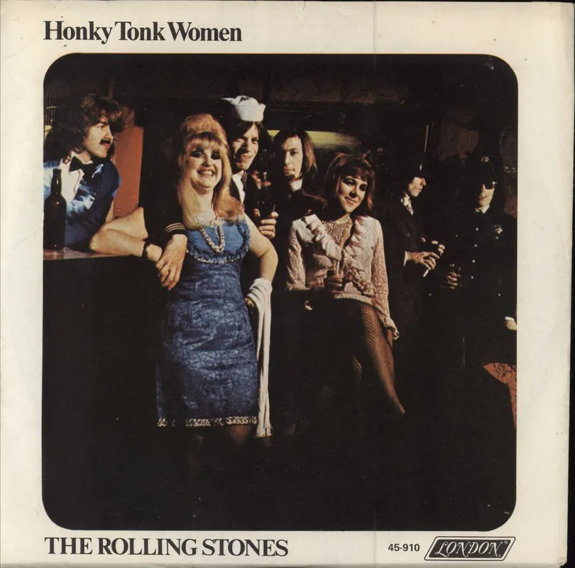 Authentic The Rolling Stones Honky Tonk Woman - P/S - EX US 7" vinyl