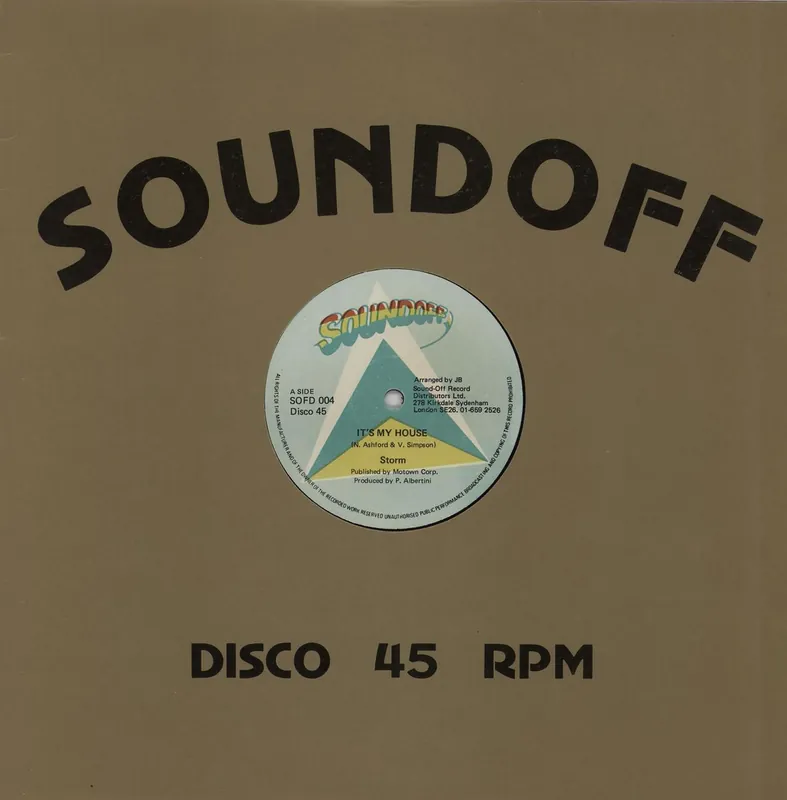 Original Storm (Reggae) It's My House UK 12" vinyl