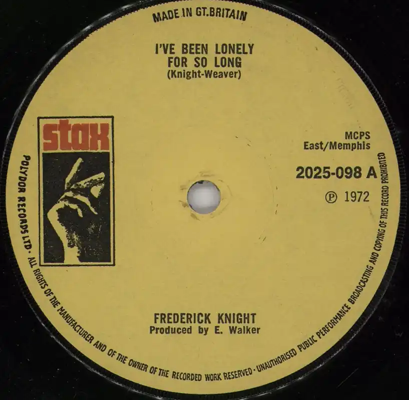 Exclusive Offer Frederick Knight I've Been Lonely For So Long - Solid UK 7" vinyl