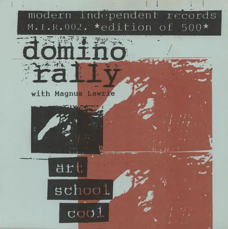 Sale Domino Rally Art School Cool - Turquoise vinyl UK 7" vinyl