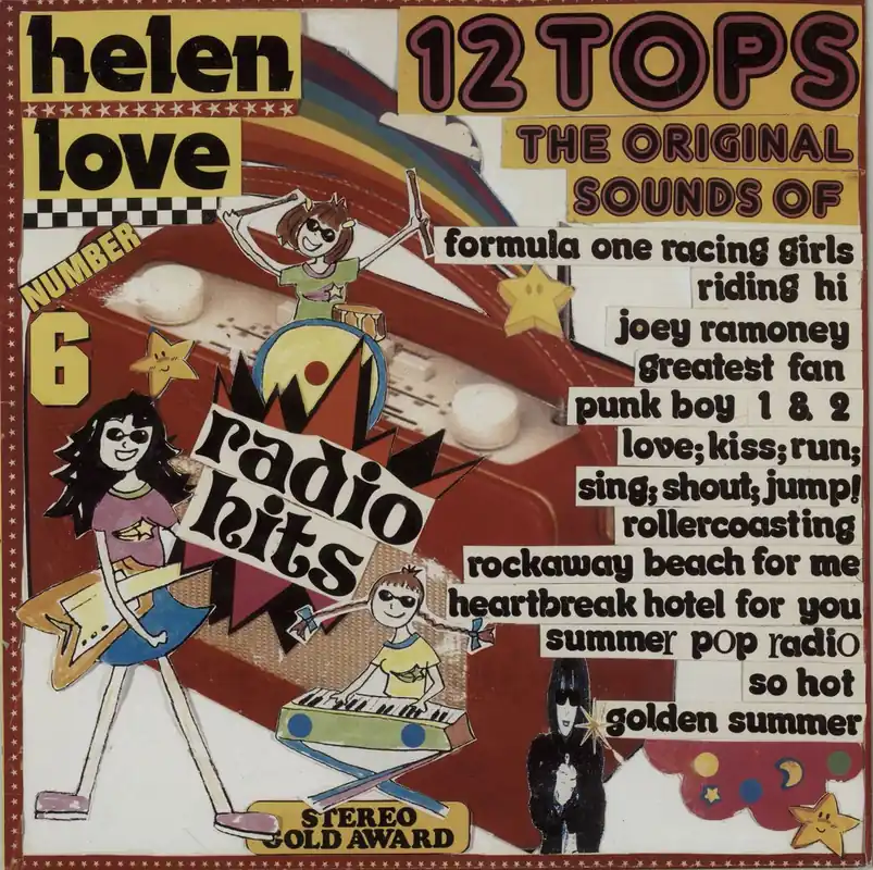 Original Helen Love Radio Hits - Yellow Glitter Vinyl UK Vinyl LP