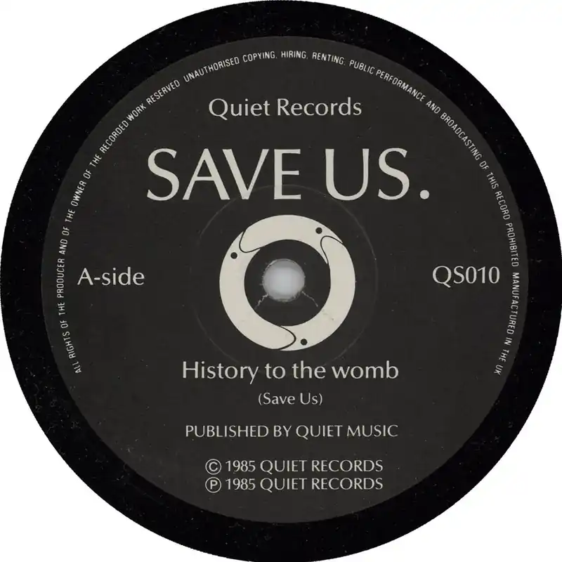 Free Shipping Save Us History To The Womb UK 7" vinyl