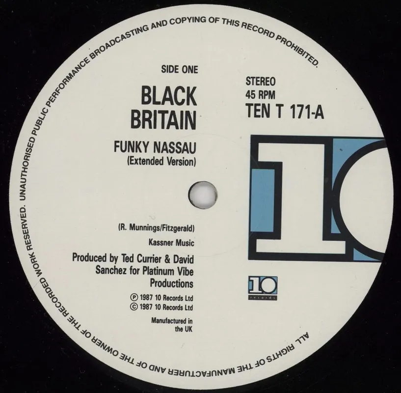 Black Britain Funky Nassau UK 12" vinyl Low Price