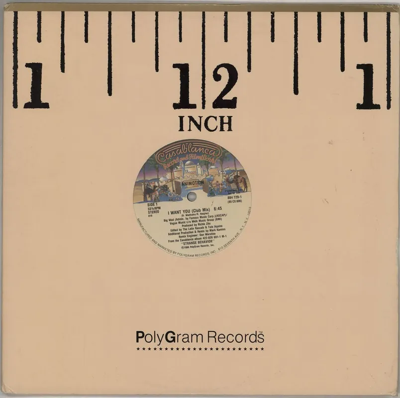 Animotion I Want You US Promo 12" vinyl Trending