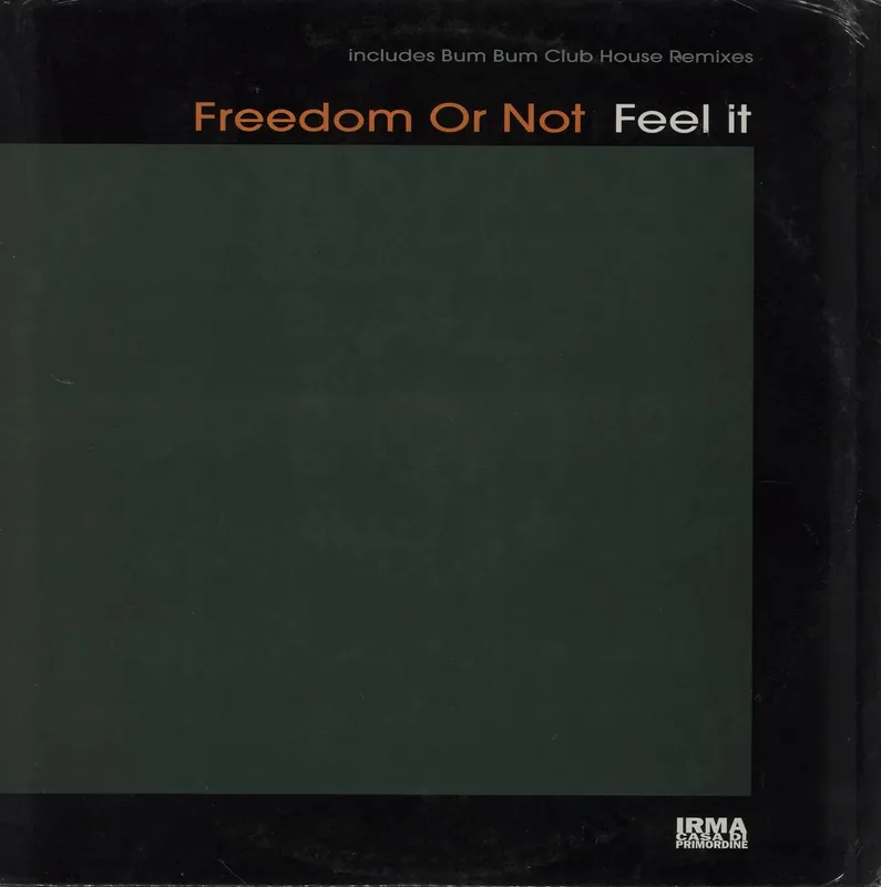 Hot Deal Freedom Or Not Feel It - Sealed Italian 12" vinyl