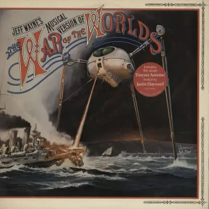 Money Back Guarantee Jeff Wayne The War Of The Worlds - 2nd - Single Song Sticker/Gold promo stamp UK 2-LP vinyl set