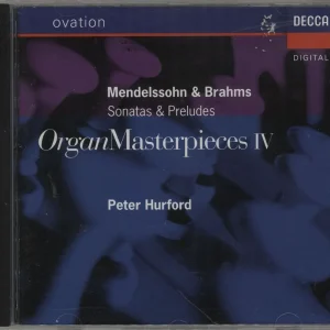Holiday Sale Peter Hurford Organ Masterpieces IV - Mendelssohn / Brahms German CD album