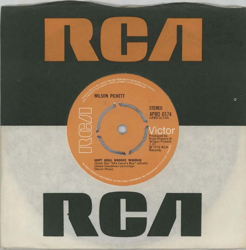 Wilson Pickett Soft Soul Boogie Woogie - 4pr UK 7" vinyl Worldwide Shipping