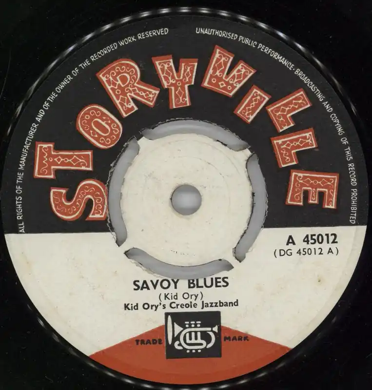 Buy Online Kid Ory Savoy Blues UK 7" vinyl
