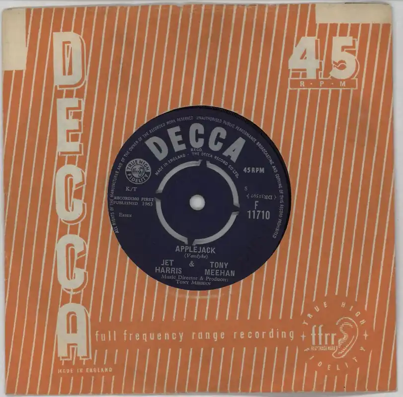 Price Drop Jet Harris & Tony Meehan Applejack UK 7" vinyl