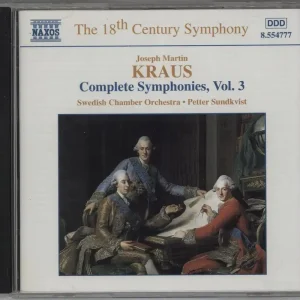 Joseph Martin Kraus Complete Symphonies, Vol. 3 Canadian CD album Handmade