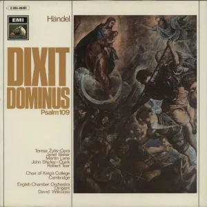 George Frideric Handel Dixit Dominus Psalm 109 German Vinyl LP Deal