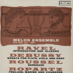 Factory Price The Melos Ensemble Ravel / Debussy / Roussel / Ropartz - 2nd UK Vinyl LP