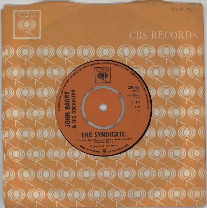 John Barry (Composer) The Syndicate UK 7" vinyl Trending