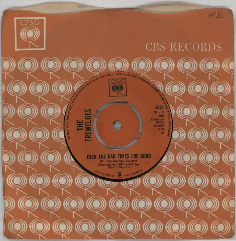 The Tremeloes Even The Bad Times Are Good - 4pr UK 7" vinyl Worldwide Shipping