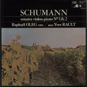 Robert Schumann Sonates Violon-Piano Nºs 1 & 2 French Vinyl LP Genuine