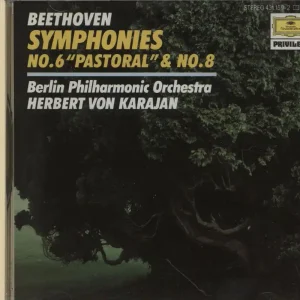 Mega Sale Herbert Von Karajan Beethoven Symphonies No.6. Pastoral & No.8 German CD album
