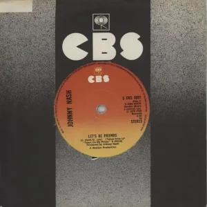 Top Pick Johnny Nash Let's Be Friends UK 7" vinyl