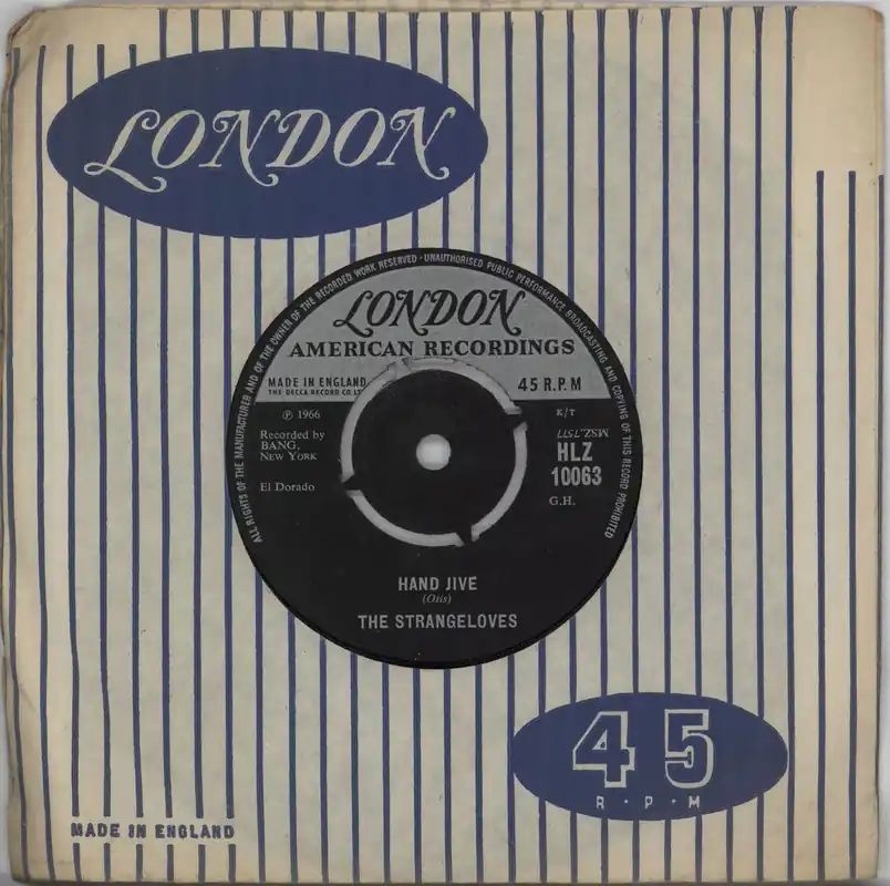 Affordable The Strangeloves Hand Jive UK 7" vinyl