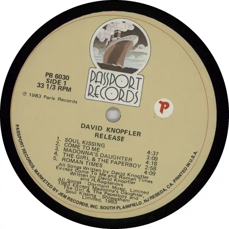 David Knopfler Release US Vinyl LP Hot Picks