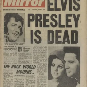 Elvis Presley Daily Mirror UK Magazine Instant Buy