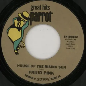 Frijid Pink The House Of The Rising Sun US 7" vinyl Special Offer