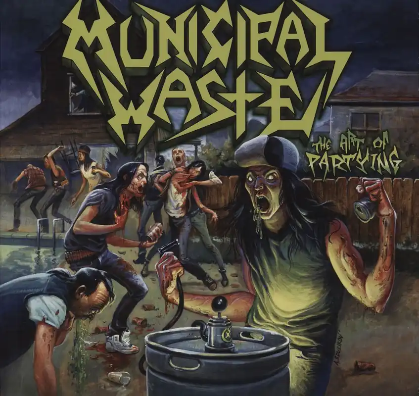 Luxury Municipal Waste The Art Of Partying - Blue Vinyl UK Vinyl LP