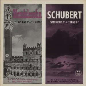 Various-Classical & Orchestral Mendelssohn: Symphony No. 4 "Italian" / Schubert: Symphony No. 4 "Tragic" UK Vinyl LP Discount