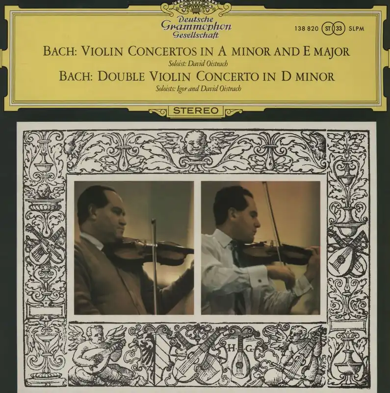 David & Igor Oïstrakh Bach: Violin Concertos in A Minor & E Major / Double Violin Concerto in D Minor UK Vinyl LP Direct From Factory