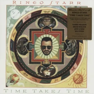Free Shipping Ringo Starr Time Takes Time - Yellow Vinyl UK Vinyl LP