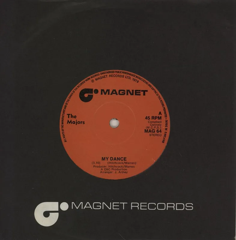 The Majors My Dance UK 7" vinyl Price Cut