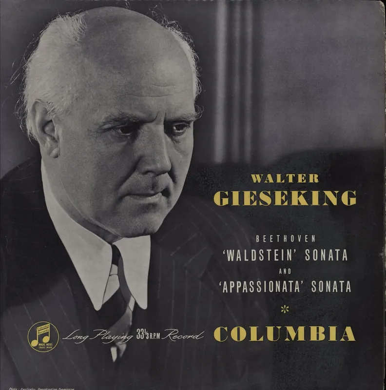 Flash Sale Walter Gieseking Beethoven: 'Walstein' Sonata / 'Appassionata' Sonata UK Vinyl LP
