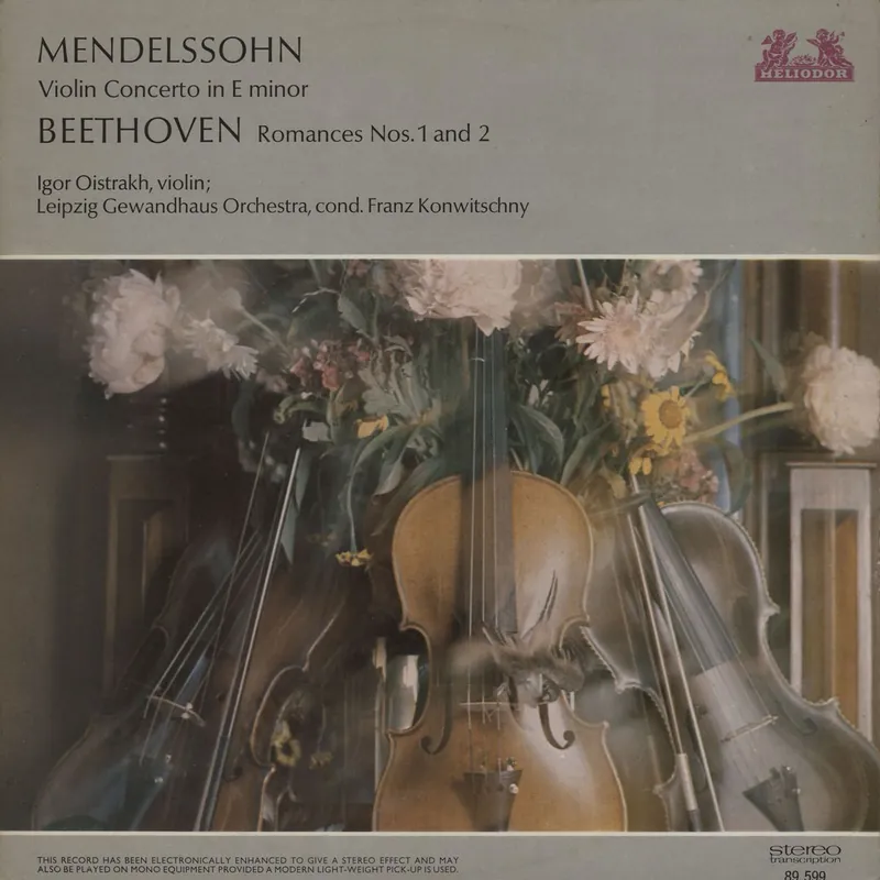 Top Pick Igor Oïstrakh Mendelssohn: Violin Concerto in E Major, Op. 64 / Beethoven: Romances Nos. 1 and 2 UK Vinyl LP