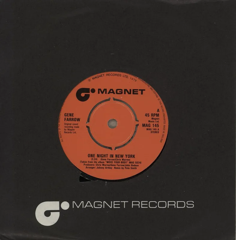 Gene Farrow One Night In New York UK 7" vinyl Top Pick