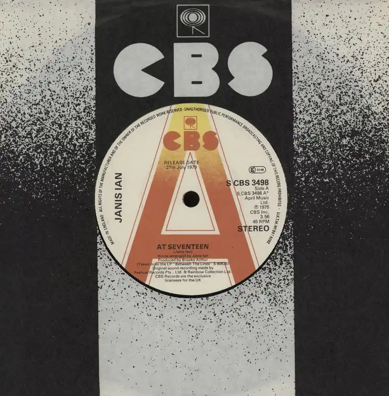 Janis Ian At Seventeen - A Label UK Promo 7" vinyl Authentic