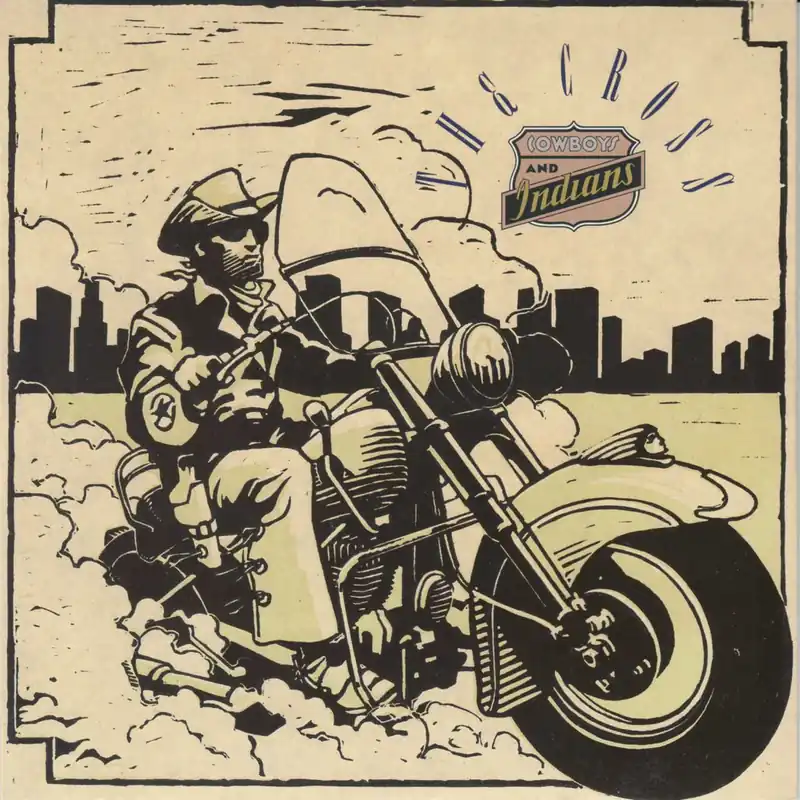 The Cross Cowboys & Indians + Postcard & Press Release UK 7" vinyl Super Sale
