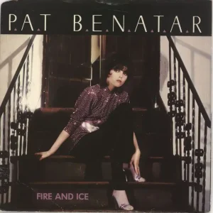 Authentic Pat Benatar Fire & Ice - Mispressed Clear/Brown Vinyl - EX UK 7" vinyl
