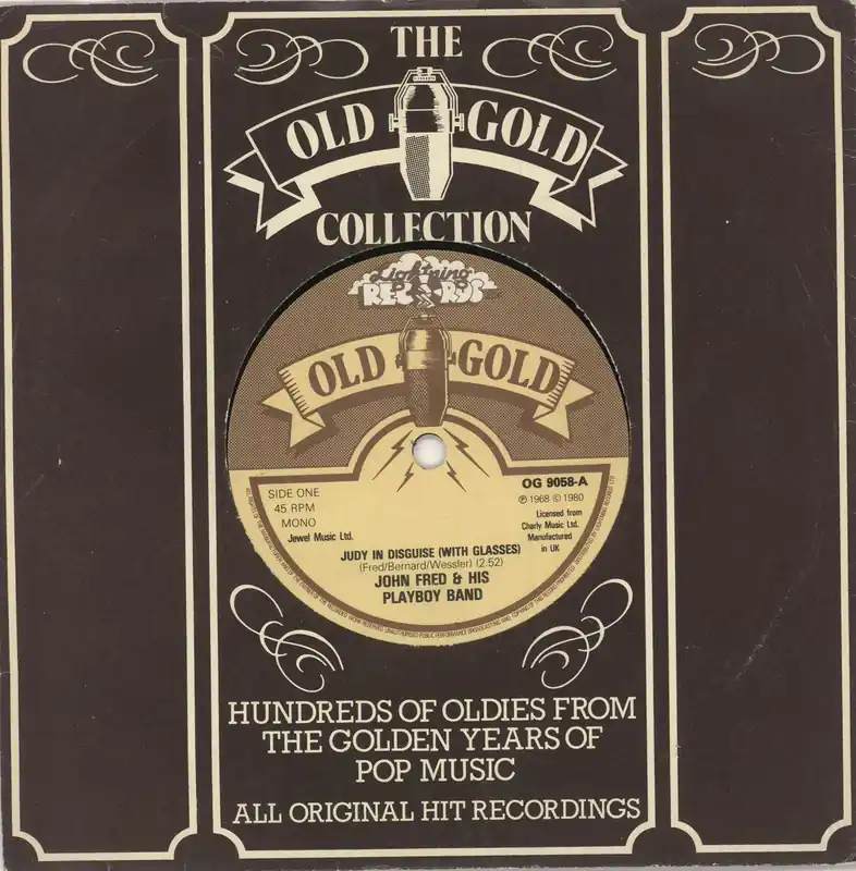 Fan Favorite John Fred & His Playboy Band Judy In Disguise (With Glasses) UK 7" vinyl