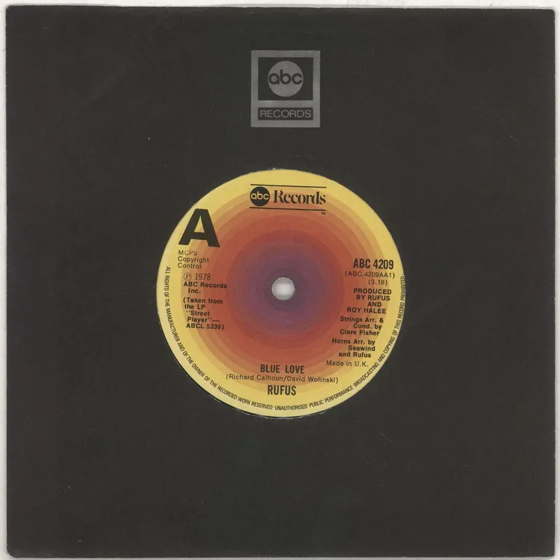 Rufus & Chaka Khan Blue Love - Blue Vinyl UK 7" vinyl One Day Deal